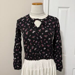 Mudd - Black Floral Long Sleeve